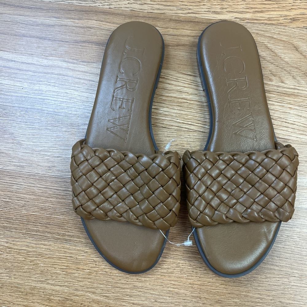 J.Crew Brown‎ Slides Sandals Women's Size 8